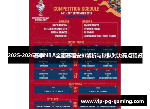 2025-2026赛季NBA全面赛程安排解析与球队对决亮点预览